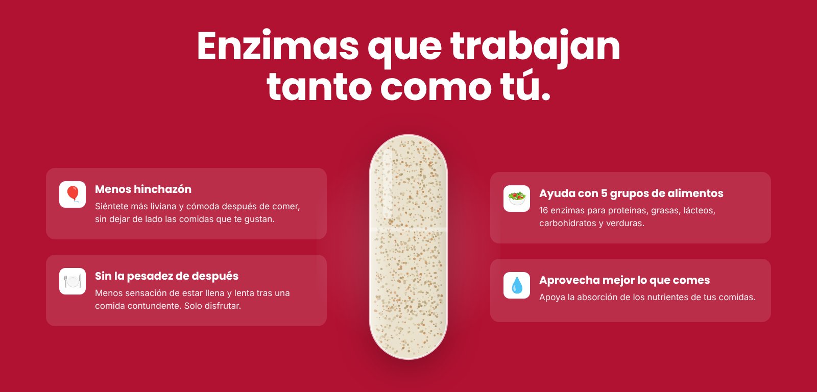 Beneficios de las enzimas digestivas