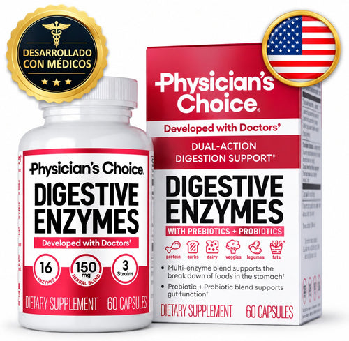 Enzimas Digestivas Physician’s Choice | 16 enzimas + probióticos